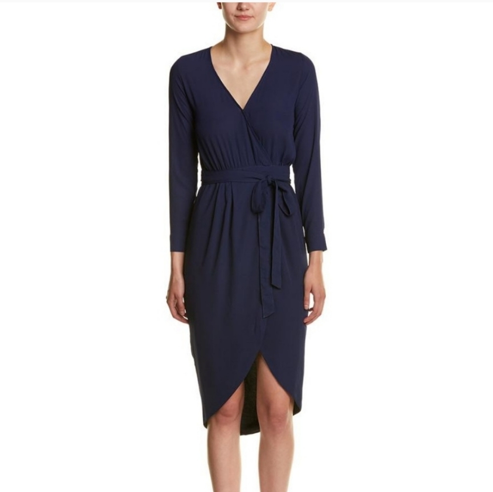 Yumi Kim Navy Blue Wrap Dress
